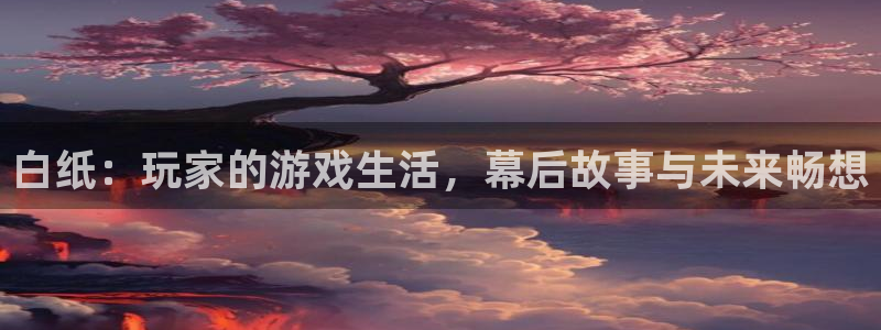 奇亿娱乐平台登陆：白纸：玩家的游戏生活，幕后故事与未来畅想